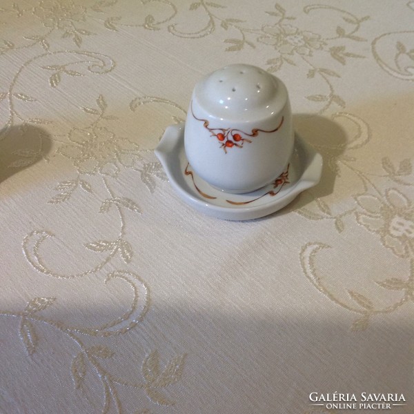 Alföldi porcelain rosehip pattern - with salt sprinkler