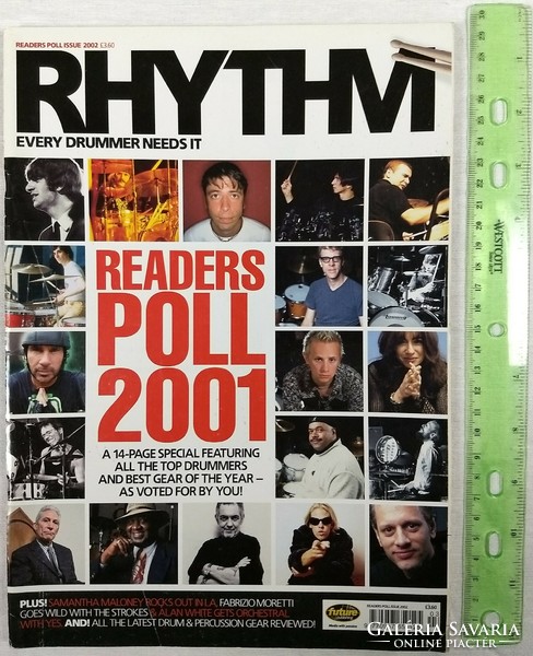 Rhythm magazine 02/2 strokes chris eigner (depeche mode) alan white russ miller