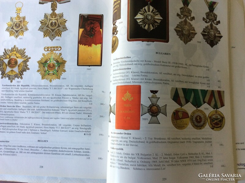 Medal, plaque, award auction catalog