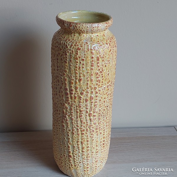Ritka gyűjtői Bán Károly kerámia váza 32 cm