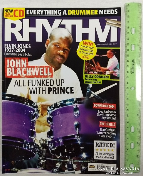 Rhythm magazin 04/8 John Blackwell Thrills Billy Cobham Jerry Brown Elvin Jones