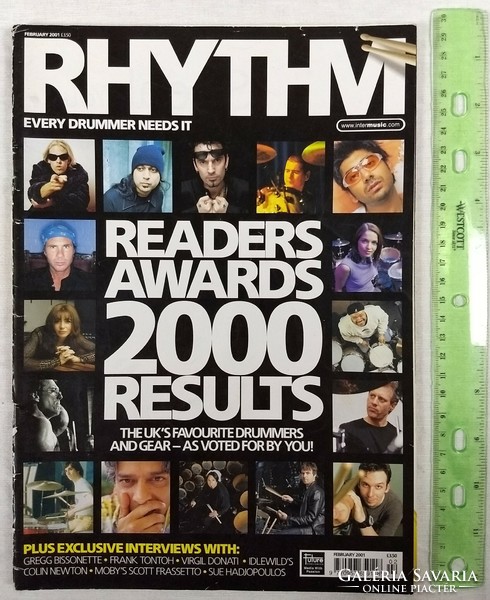 Rhythm magazine 01/2 scott frasetto virgil donati frank tontoh phil rudd colin newton