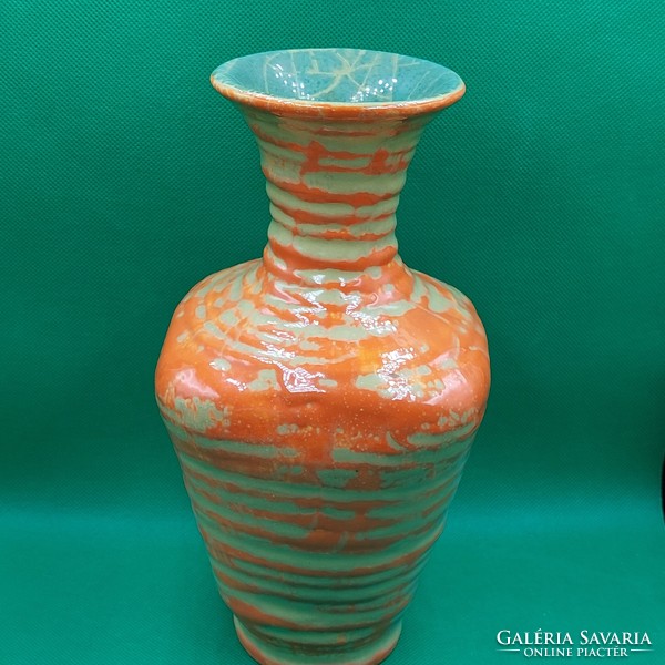 Gorka géza applied art ceramic vase