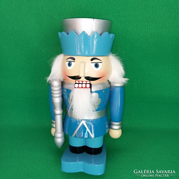 Hand painted wooden nutcracker soldier.