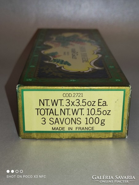 Vintage Savon Fougere Roger Gallet Paris francia szappan 3 darabos dobozában