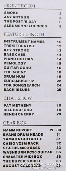 Making music magazine 89/8 neneh cherry pat metheny bill bruford pogues miles davis
