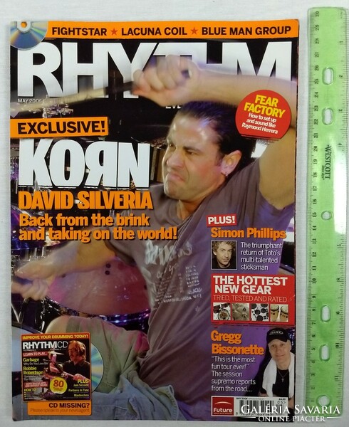 Rhythm magazine 06/5 korn toto lacuna coil bissonette blue man group fightstar