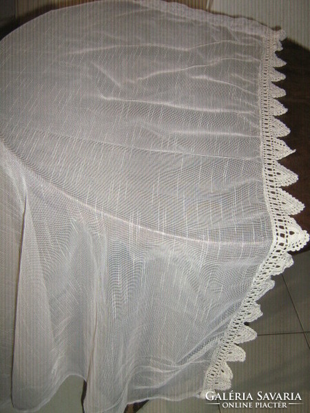 Pair of dreamy handmade crochet lacy vintage & provence style curtains