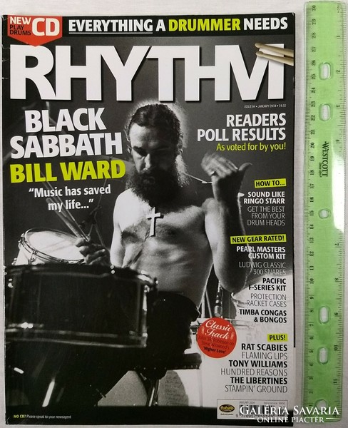 Rhythm magazin 04/1 Bill Ward Black Sabbath Libertines Flaming Lips Hundred Reasons