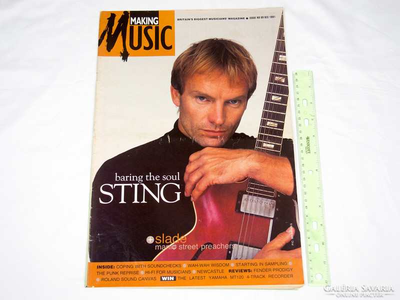 Making Music magazin 91/12 Sting Manic Street Preachers Slade Damned Genesis