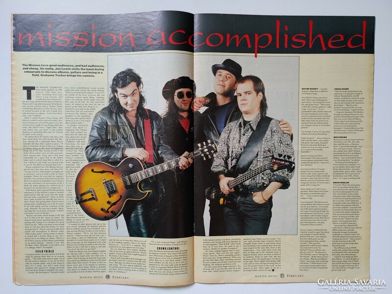 Making Music magazin 90/2 The Mission Jive Bunny Fish Def Leppard Queen Rolling Stones