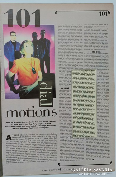 Making Music magazin 90/11 Brian Eno Public Image PIL Electribe 101 Cure Pet Shop Boys ZZ Top