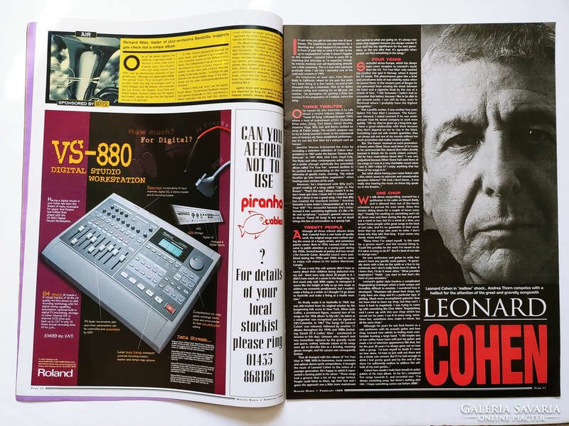Making Music magazin 96/2 Skunk Anansie Leonard Cohen Node Nick Cave Rocket From Crypt