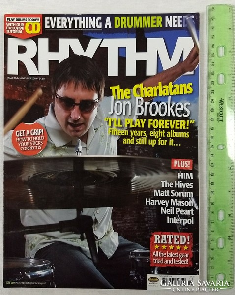 Rhythm magazin 04/11 Charlatans HIM Hives Interpol Matt Sorum Harvey Mason Neil Peart