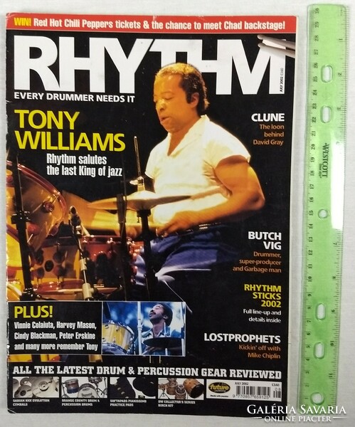 Rhythm magazin 02/7 Tony Williams Butch Vig Lostprophets Clune Steve Barney