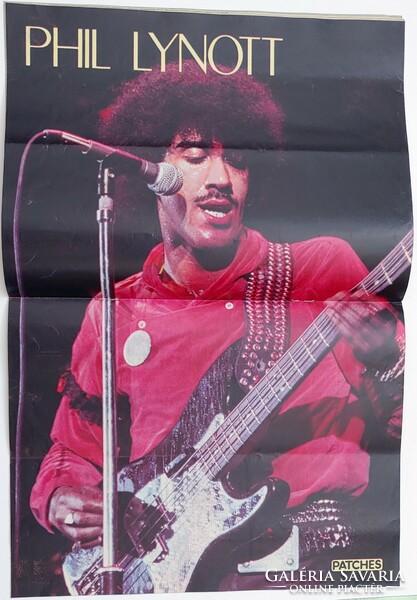 Patches magazine 80/9/20 phil lynott poster thin lizzy