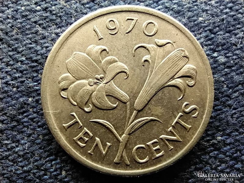 Bermuda II. Erzsébet (1952-1961) 10 Cent 1970  (id79766)