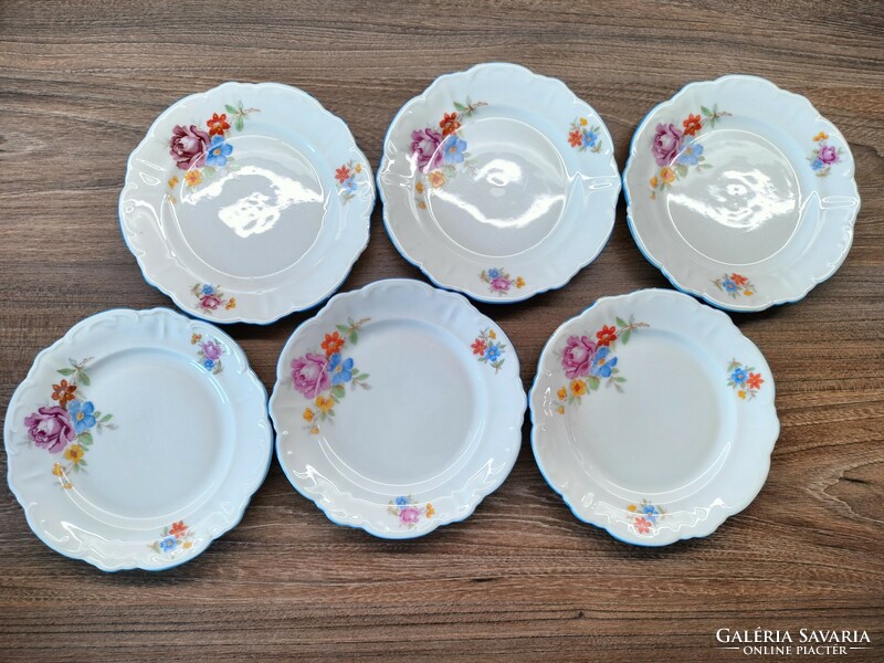 Bavaria rose pattern dessert plates