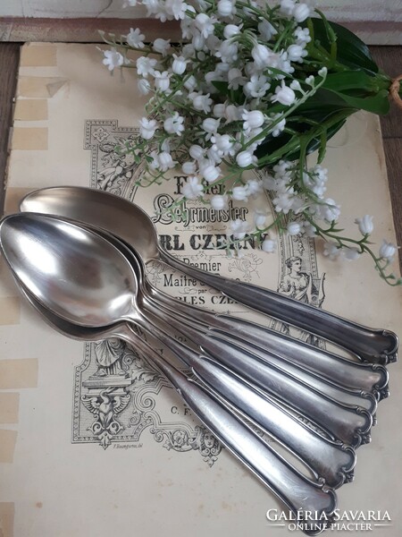 Elegant silver-plated spoons