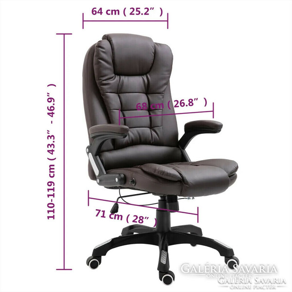 School is coming. !! (30,000 HUF cheaper. !!) Luxury design !! Brown artificial leather office chair