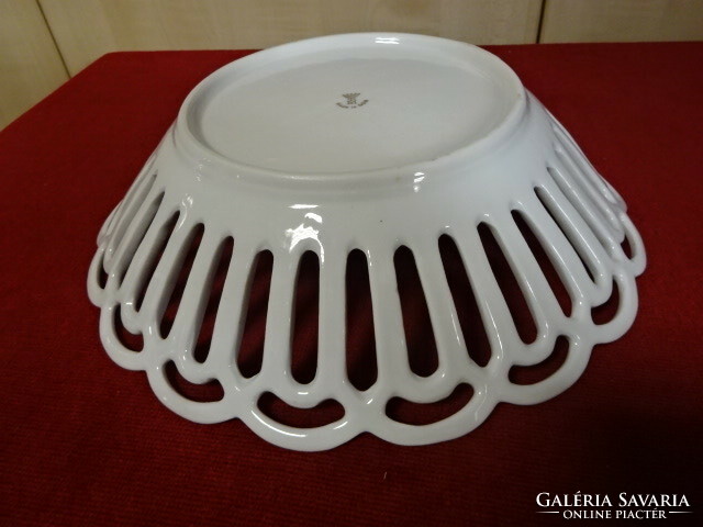 Ndk porcelain, table centerpiece with an openwork edge with a lily pattern. Jokai.