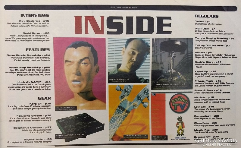 Making Music magazin 98/3 David Byrne Kirk Degiorgio Pixies Ian Brown Goldie