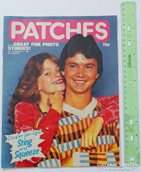 Patches magazin 80/3/1 Sting poszter Squeeze Farrah Fawcett