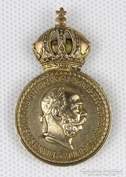 1O599 Antik Ferenc József SIGNUM LAUDIS monarchiás kitüntetés
