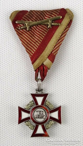 1O603 kuk monarchical enameled military merit cross verdinst award