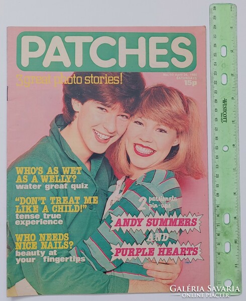 Patches magazine 80/4/26 andy summers (the police) + purple hearts posters