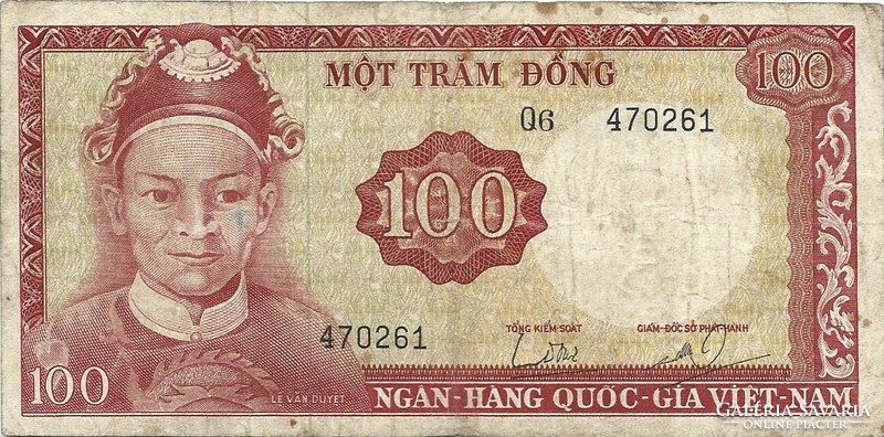100 dong 1966 Dél Vietnam 1.