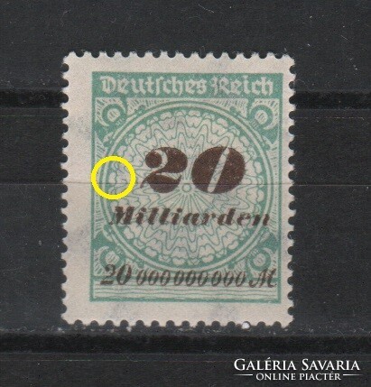 Misprints, curiosities 1295 (reich) mi 329 a p ht 4.00 euro falcos