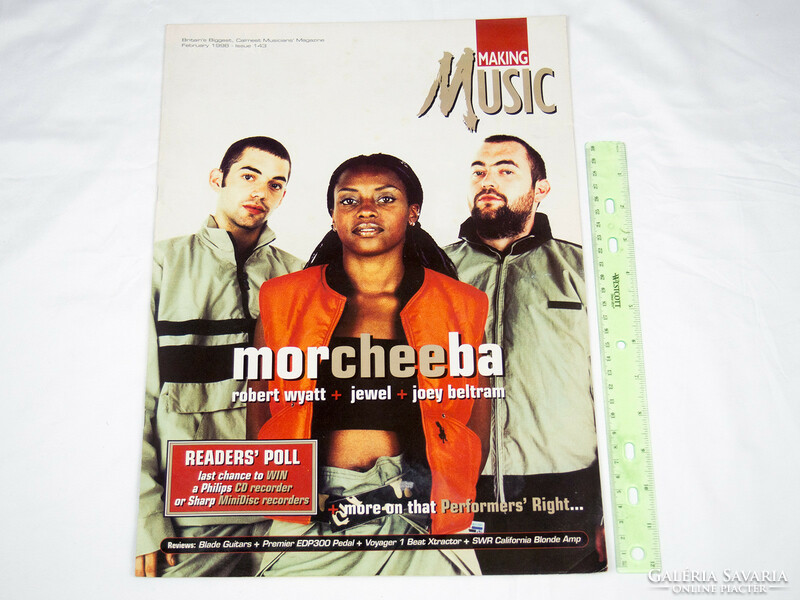 Making music magazine 98/2 morcheeba jewel robert wyatt joey beltram faith no more blur