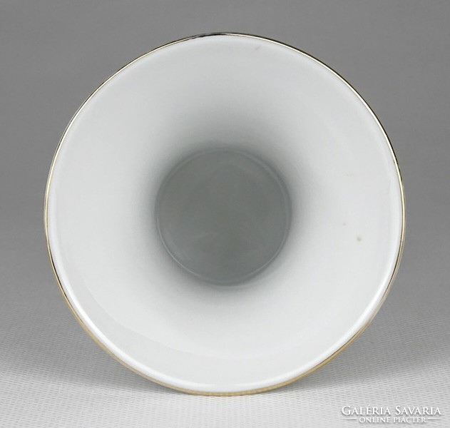 1O639 Hibátlan oroszlánlábas Hollóházi porcelán váza 9.5 cm