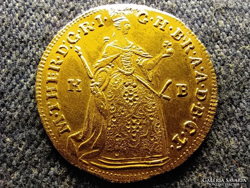 Maria Theresa of Hungary (1740-1780) eh 1213 .986 Gold 1 ducat 3.5g 1761 kb (id80789)