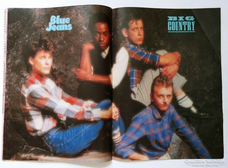 Blue Jeans magazin 84/3/10 Big Country poszter David Grant Paul Young