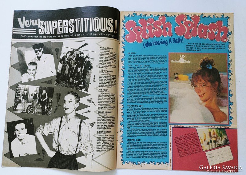 Blue Jeans magazin 84/3/3 Marilyn poszter Paul Young