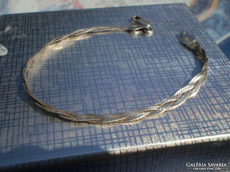 Genuine quality sterling silver braided bracelet