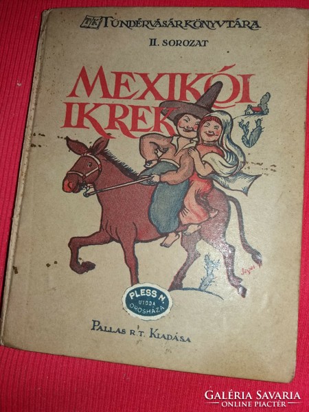 1926 Margit Altay the Mexican twins youth book pallas literary and printing company.