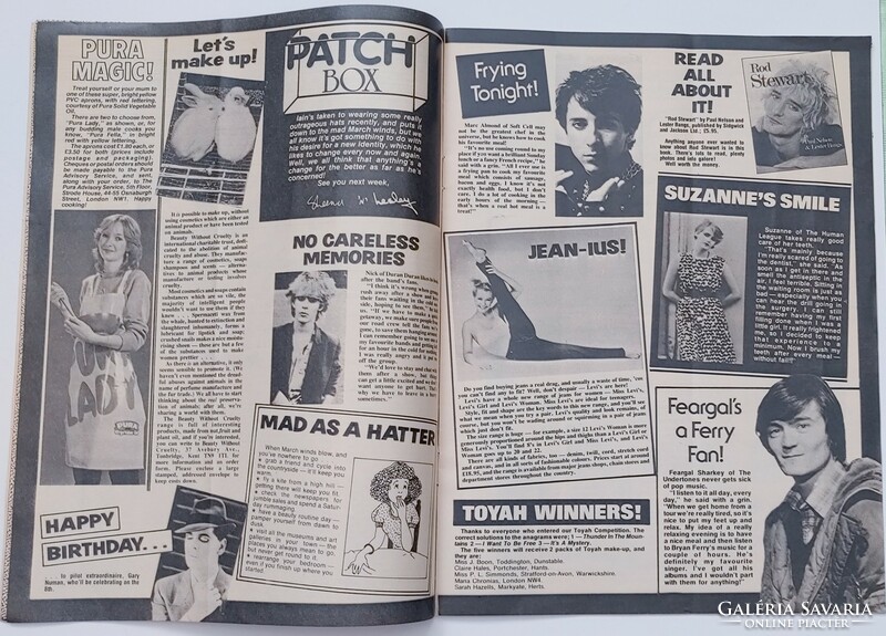 Patches magazine 82/3/13 the police poster the pretenders suzanne dando