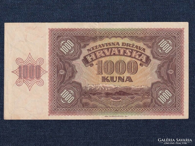 Croatia 1000 kuna banknote 1941 (id73600)