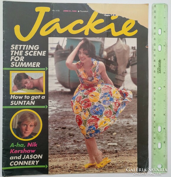 Jackie magazin 86/6/21 Nik Kershaw Midge Ure Ultravox A-ha Jason Connery Patsy Kensit Samantha Fox
