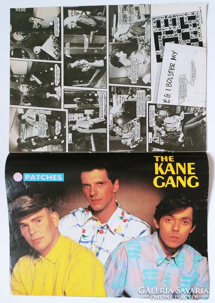Patches magazin 85/2/23 Kane Gang + Nik Kershaw + Howard Jones poszterek Lenny Henry Rockies