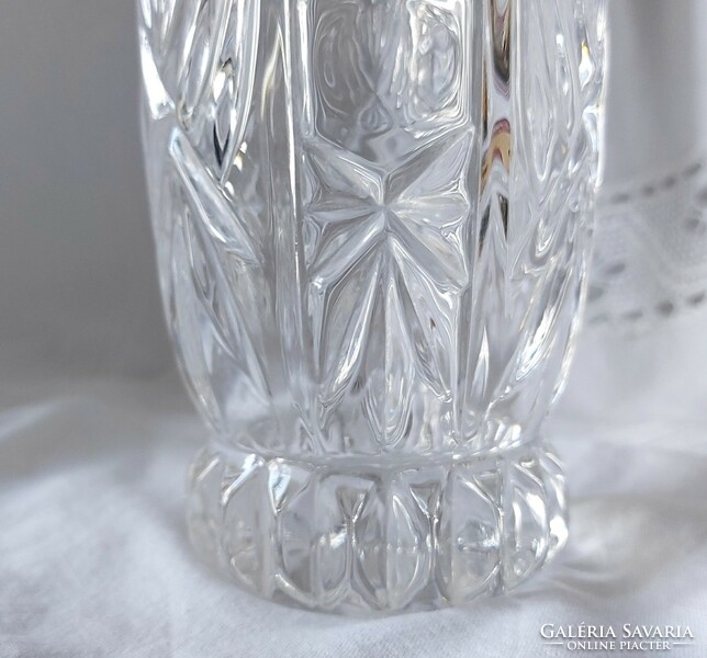 Special lead crystal stained glass heavy vase