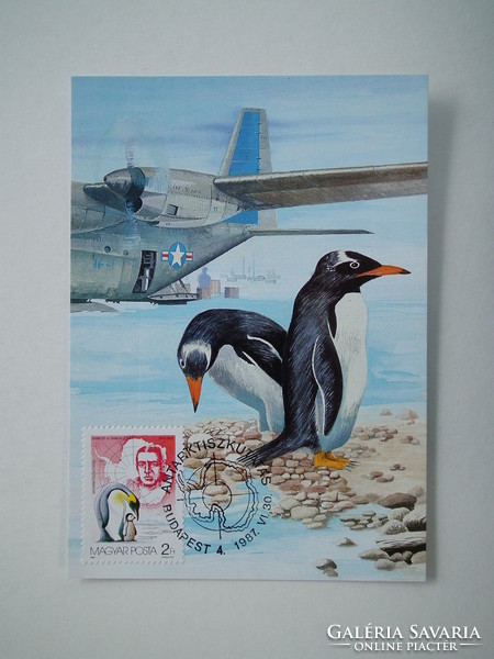 1987. Antarktiszkutatás képeslap sor - CM - 6 darabos komplett szett