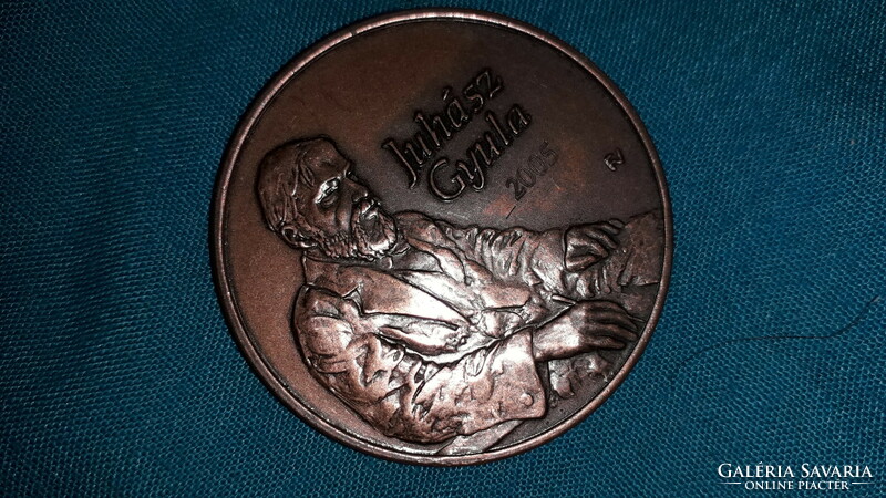 1985.régi BRONZ emlékérem - OKTATÁS - JUHÁSZ GYULA - bronz fokozat a képek szerint