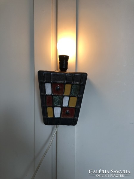 Ceramic retro wall lamp, it works!
