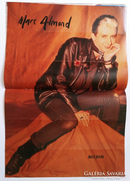Blue Jeans magazin 85/11/23 Marc Almond poszter Holly Johnson Kirk Brandon Belouis Some
