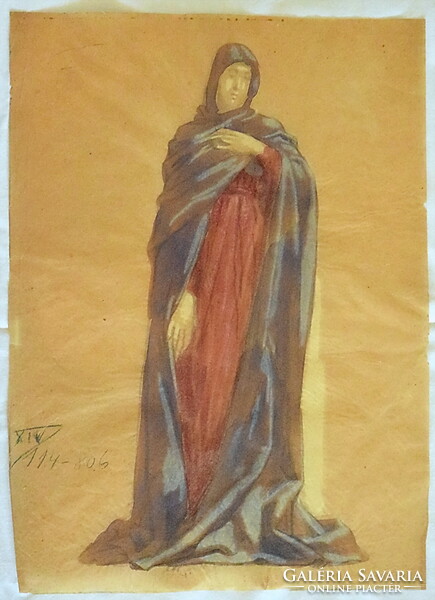 Székely Beralan (1835-1910) double sketch