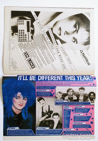 Blue jeans magazine 85/1/5 duran duran poster boy george